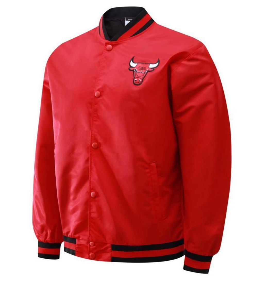 Chicago Bulls Red/Black Windbreaker Basketball Jacket