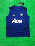Manchester United Sleeveless Pre-Match Jersey Blue 2020/21 [Superior Quality]