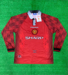Retro Manchester Utd Home Full Sleeve Jersey 96-99