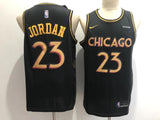 Jordan 23 Chicago Black/Yellow Basketball Jersey [Stitch]