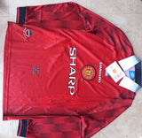 Retro Manchester Utd Home Full Sleeve Jersey 96-99