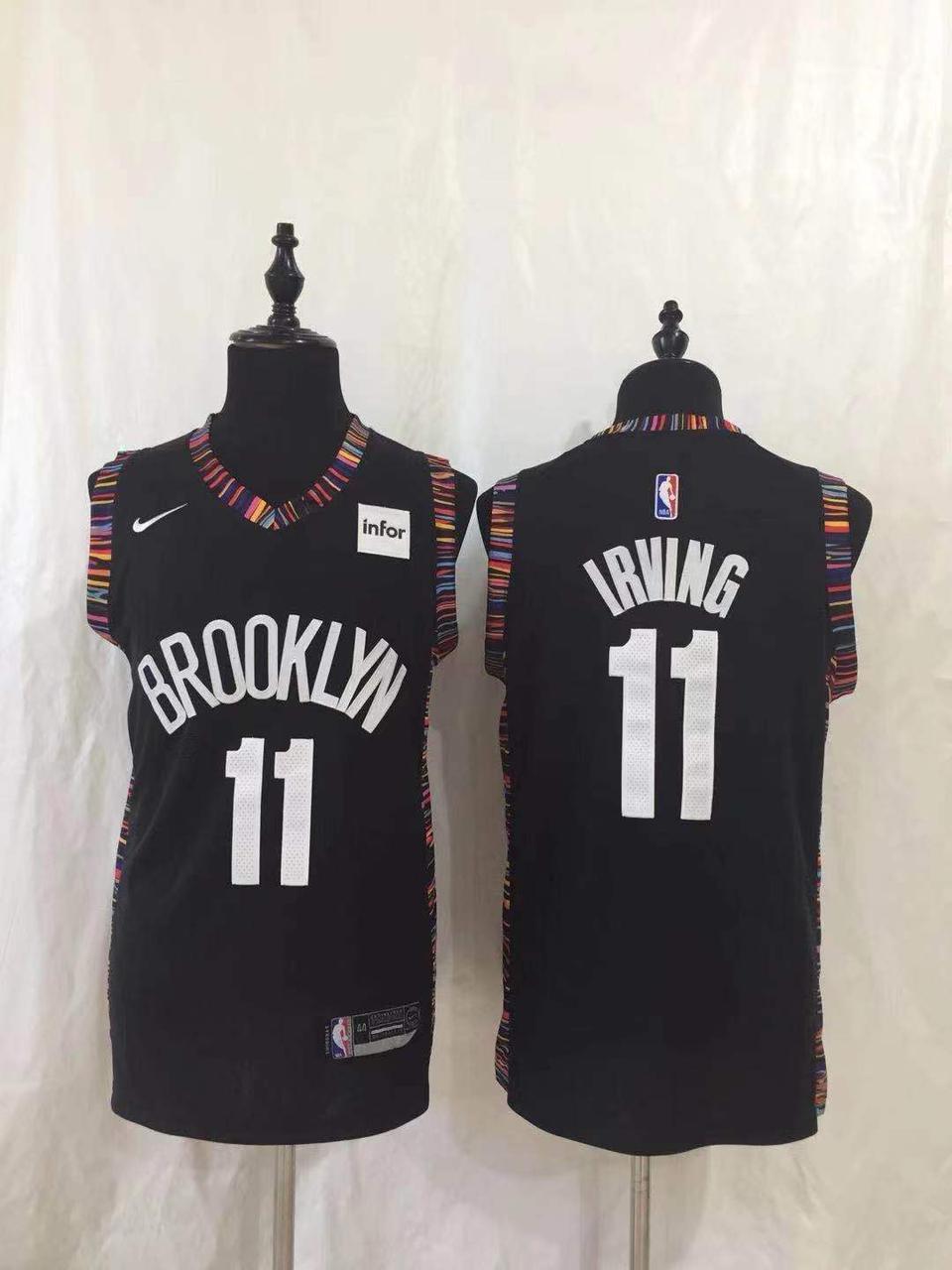 Irving 11 Brooklyn Black/White Basketball Jersey [Stitch]