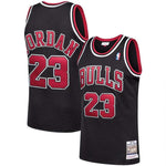 Jordan 23 Bulls Black/Red Basketball Jersey [Stitch]