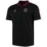 PSG Jordan Black/Maroon Polo Tee