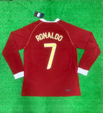Retro Ronaldo Manchester United Home Full Sleeve Jersey 2006