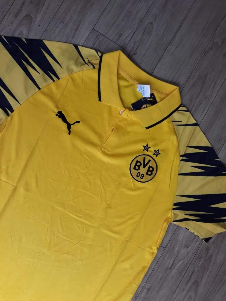 BVB Dortmund Yellow Polo T-Shirt.
