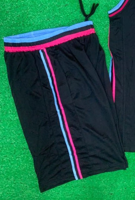 Miami Black Basketball Shorts Only
