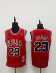 Jordan 23 Bulls Red/Black Basketball Jersey [Stitch]