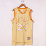 Jordan 23 Bulls Biege/White Basketball Jersey [Stitch]