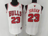 Jordan 23 Bulls White/Red Basketball Jersey [Stitch]