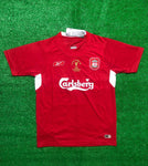 Retro Gerrard Liverpool Istanbul Final 2005 Home Jersey