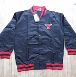 Chicago Bulls Black/Red Windbreaker Basketball Jacket