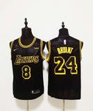 Bryant Lakers 8/24 Black/Yellow Basketball Jersey [Stitch]