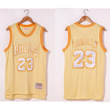 Jordan 23 Bulls Biege/White Basketball Jersey [Stitch]