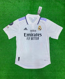 R Madrid Champions 14 Home Jersey 2022/23 with UCL Badges [Player's Quality]