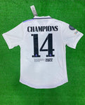 R Madrid Champions 14 Home Jersey 2022/23 with UCL Badges [Player's Quality]