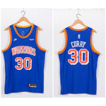 Curry 30 Warriors Blue/Red Basketball Jersey [Stitch]