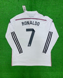 Retro R Madrid Ronaldo Home Full Sleeve Jersey 2014/15