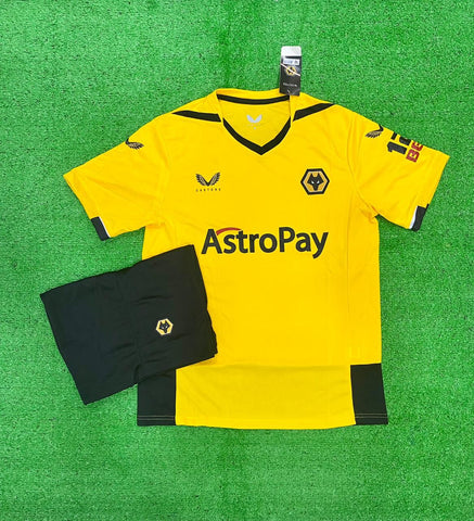 Wolves Home Jersey with Shorts 2022/23 [Premium Quality]
