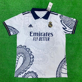 R Madrid Chinese Dragon White Jersey with Shorts 2023/2024[Premium Quality]