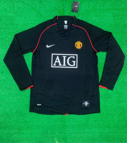 Retro Ronaldo 2008 UCL Final Manchester United Long Sleeve Jersey XL