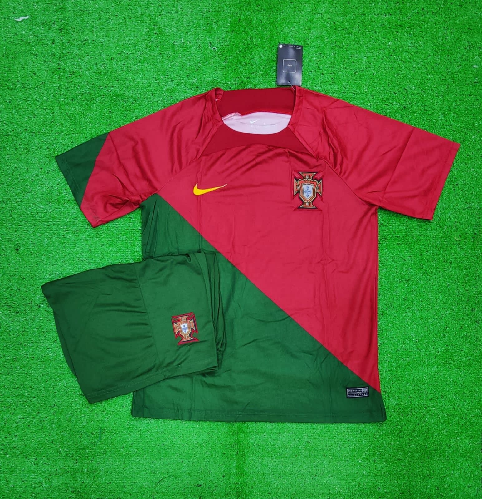 Retro Portugal Home Jersey and Shorts WC 2022 [Premium Quality]