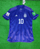 Argentina Messi Away Jersey (With FIFA Arm Logos) 2022/23 [Player's Quality]