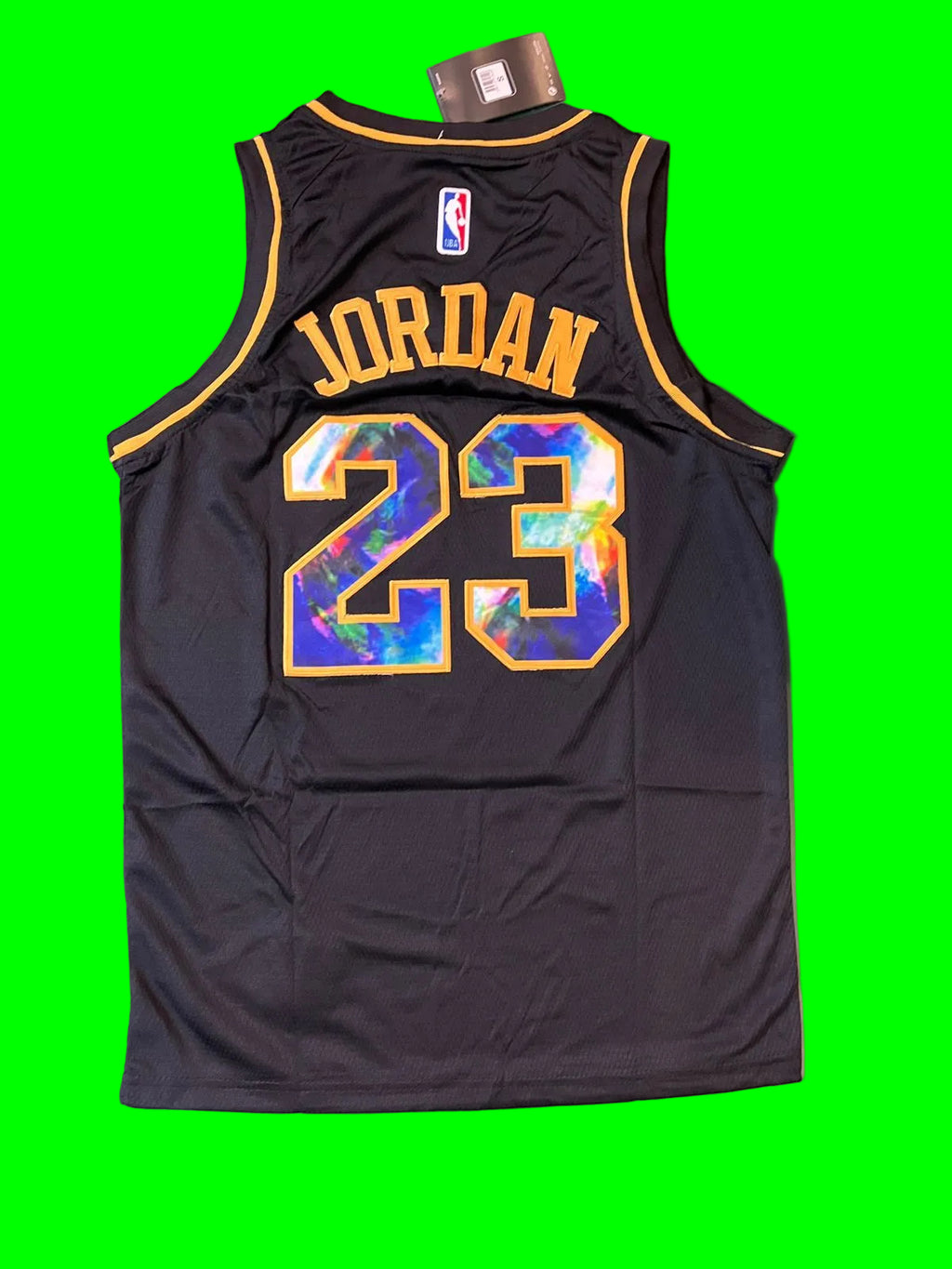 Jordan 23 Bulls Black/Reflective Basketball Jersey [Stitch]