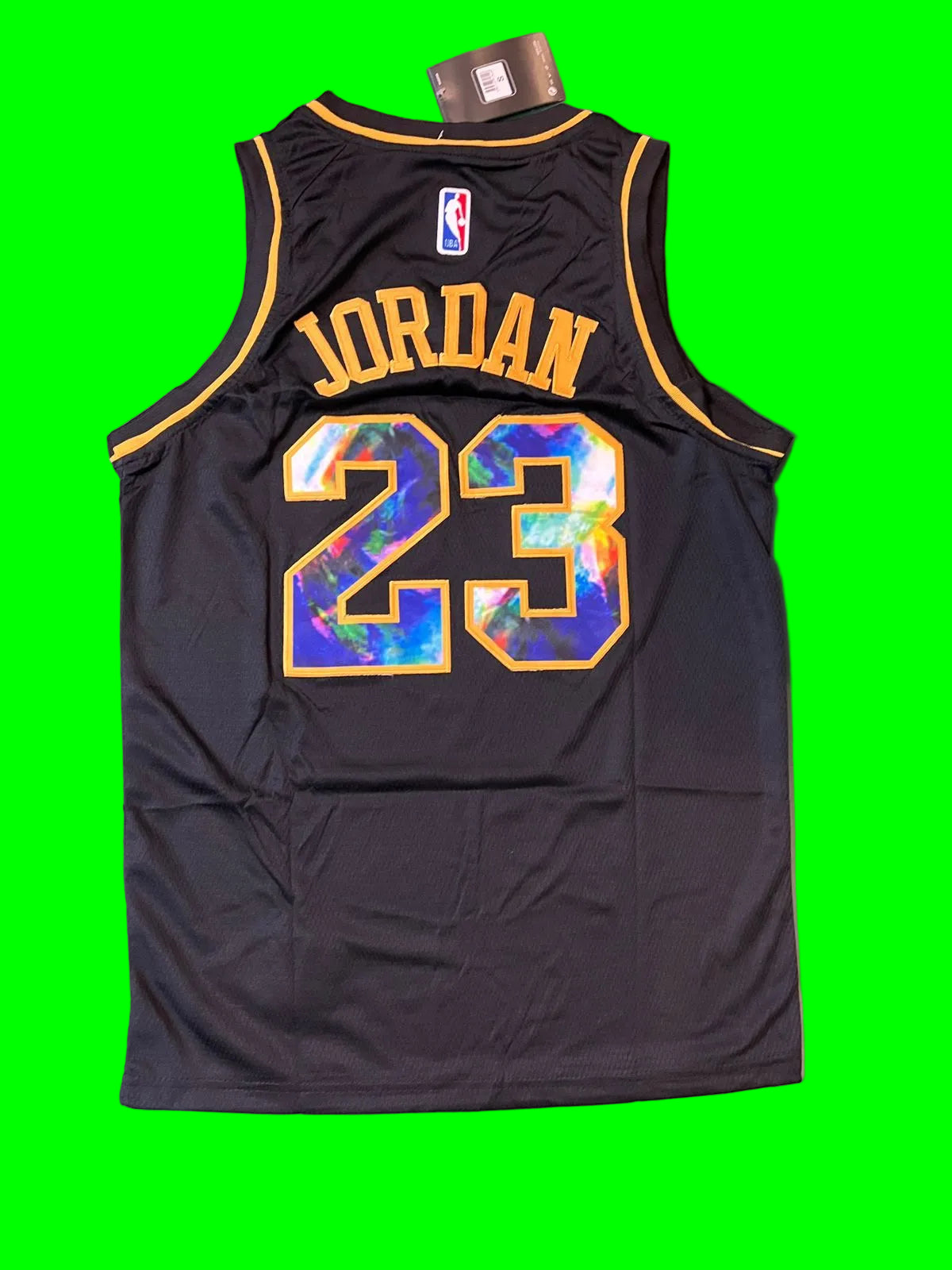 Jordan 23 Bulls Black/Reflective Basketball Jersey [Stitch]
