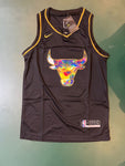 Jordan 23 Bulls Black/Reflective Basketball Jersey [Stitch]