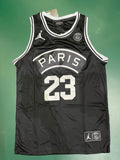 Jordan 23 Paris Black/White Basketball Jersey [Stitch]