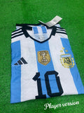 Argentina Messi Home 3 Star Jersey (With FIFA winner badge) 2022/23 [Player's Quality]