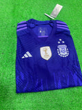 Argentina Away 3 Star Jersey (With FIFA Winner Badge) 2022/23 [Player's Quality]