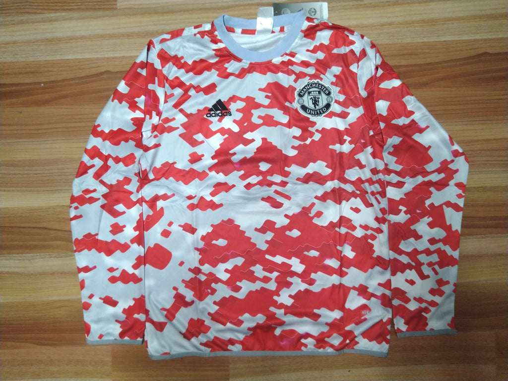 Manchester United Track Upper White/Red 2021/22