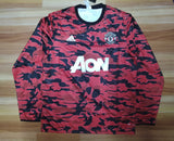 Manchester United Home Track Upper Black/Red 2021/22