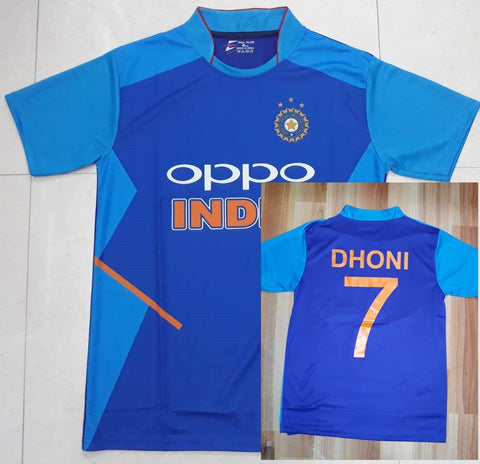 MS Dhoni India National Cricket Fan Jersey World Cup 2019