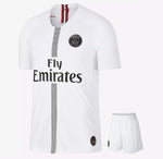 PSG Jordan X White Jersey with Shorts [PremiumQuality] 2018-19