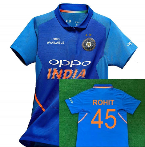 Original Rohit Sharma India Cricket Jersey World Cup 2019