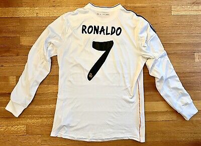 Retro Real Madrid Ronaldo Home Full Sleeve Jersey 2013/14