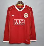 Retro Manchester Utd Home Full Sleeve Jersey 06/07