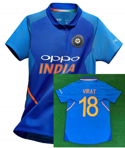 Kids Original VIRAT KOHLI India International Cricket Jersey World Cup 2019 [Original Piece]